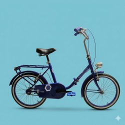 Bici 20 pieghevole blu mare...