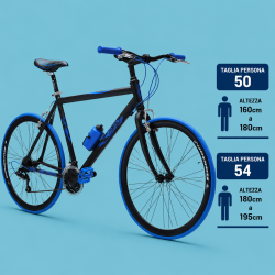 bici 28 corsa blu nero...