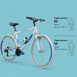 bici 28 corsa bianco blu...